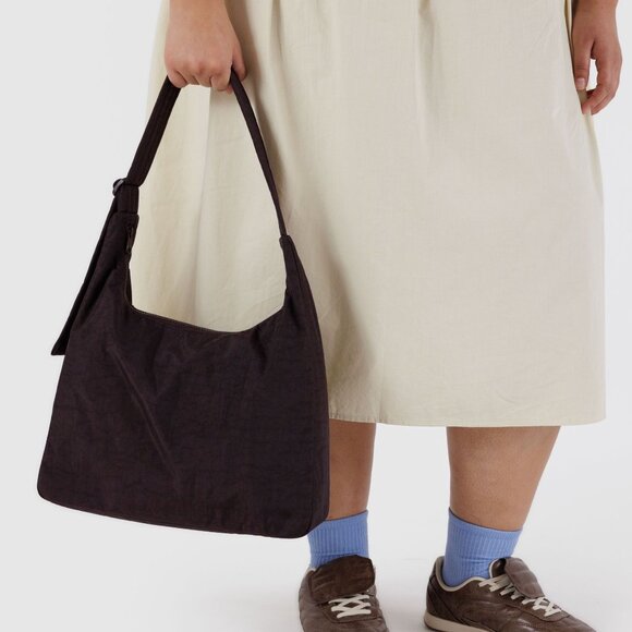 NWT Baggu Regular Shoulder Bag - Chocolate Plum - Picture 5 of 7